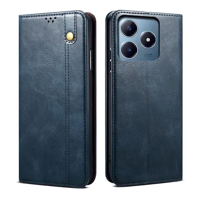 Produktbild von Hülle für Realme C63/Realme C61 Leder Brieftasche Schutzhülle mit Standfunktion Blau