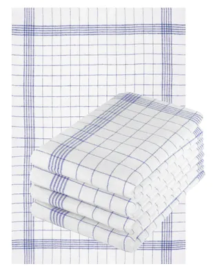 Produktbild von Betz 5er Set 50x70cm Geschirrtücher Baumwolle extrem strapazierfähig und saugstark trocknergeeignet - Gastronomiequalität - Geschirrtücher BW blau