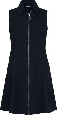 Produktbild von Gothicana by EMP Damen schwarzes A-Linien-Kleid mit Metalldetail M