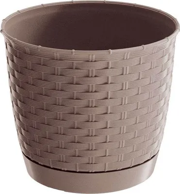 Produktbild von Ratolla Runder Blumentopf - Mocca - Pp-Drlo300M
