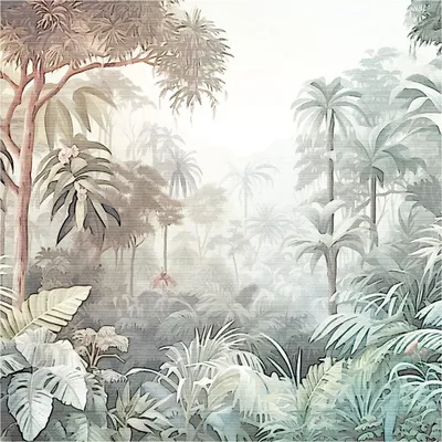Productafbeelding van Premium Fotobehang met Jungle-Design voor Interieur