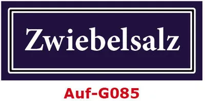 Produktbild von 150 Stück Gewürzaufkleber Zwiebelsalz 40x16mm Gewürzetiketten Sticker Lebensmittel (Auf-G085)