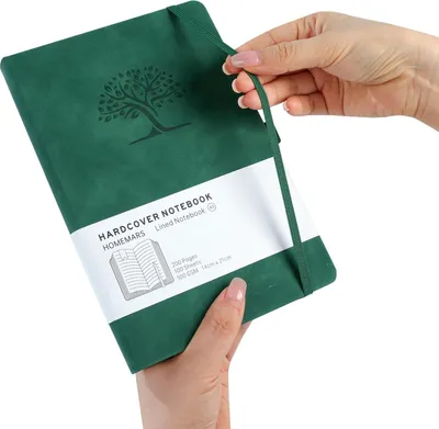Produktbild von Notizbuch A5 - 200 Seiten - 2 Stück - grün grau -