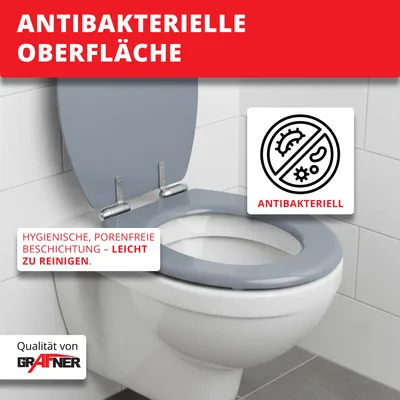 Produktbild von Grafner WC-Sitz mit Absenkautomatik in verschiedenen Designs : Golden Star Farbe: Golden Star