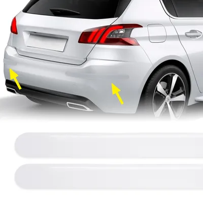 Produktbild von Universal-Auto-Stoßfänger, 4 x 47 cm, transparent, 2 Stück