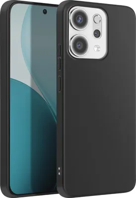 Image de Avizar, Oppo Reno 14 étui silicone ultra fin, anti-traces de doigts, noir