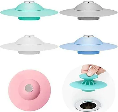Produktbild von 6 Stück Abflussstopfen, Badewannenstöpsel, Waschbeckenstöpsel, Küche Universal Stöpsel Waschbecken, Haarsieb Dusche, Filter Stöpsel Waschbecken Stoepsel