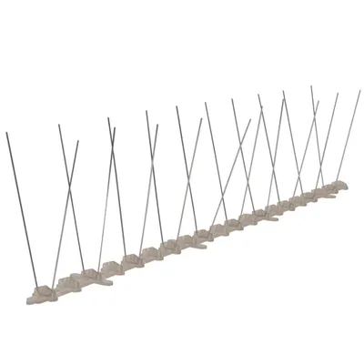 Image de vidaXL Kit de 6 pics anti-oiseaux 3 m plastique 2 rangées