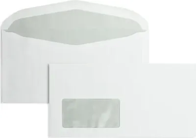 Produktbild von Kuvertierhüllen DIN C6/5 75g/qm gummiert Fenster VE=1000 Stück weiß