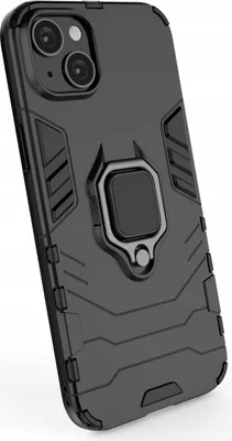 Zdjęcie produktu dla Ring Armor etui do iPhone 14 Pro pancerny pokrowiec uchwyt magnetyczny ring czarne