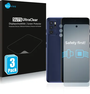 Produktbild von 6x Für Motorola Moto G60S (Display+Kamera) Schutzfolie Savvies Displayschutz Display Schutz Folie Klar Transparent