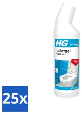 Produktbild von 25 x HG Hygienische Toilettengel - 500 ml - Vorteilspackung - 25 Stücke