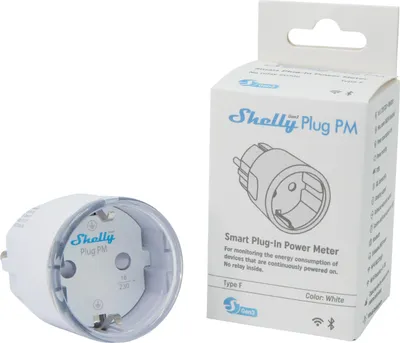 Produktbild von SHELLY WLAN-Steckdose Plug PM Gen3, weiß