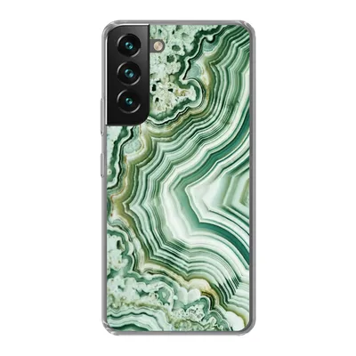 Produktbild von MuchoWow® Handyhülle Schutzhülle Hülle für Samsung Galaxy S22 Natursteine - Grün - Gesteine und Mineralien Silikon Softcase Handy Hülle - Mobiltelefonhülle
