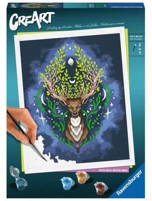 Zdjęcie produktu dla Ravensburger 23640, Dołączone farby, Chłopak, dziewczyna, Zestaw do kolorowania według numerów