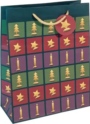 Produktbild von Geschenktaschen, Large, Cut out style, Mattlack, Geschenkanhänge, Tragekordel, Papier: 157g/qm, 260 x 330 x 120 mm