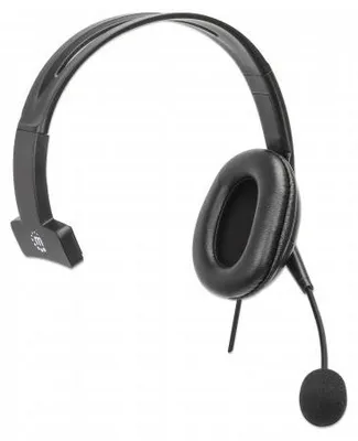 Immagine prodotto di Manhattan 180849 MANHATTAN Mono USB-Headset links / rechts tragbar 2m Kabel