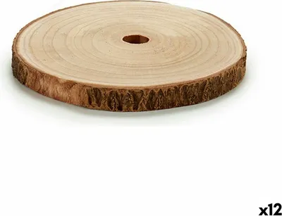 Obrázek produktu pro Dekorační blok Ø 24,5 cm hnědý (12 kusů)