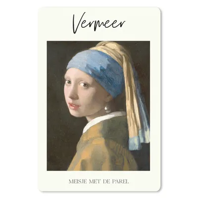 Produktbild von MuchoWow® Mauspad Mousepad Mädchen mit Perlenohrring - Vermeer - Kunst 40x60 cm - Mousepads - Maus Mat - Pad - Mausunterlage - Schreibtisch Accesoire