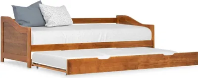 Produktbild von The Living Store Ausziehsofa Bettgestell Honigbraun Kiefernholz 90×200 cm