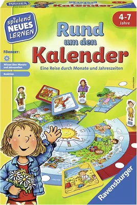 Image de Ravensburger 24984 Ravensburger Rund um den Kalender Brettspiel