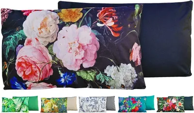 Produktbild von Jack Sitzkissen, 30x50cm, Eleganza Blütenmeer, Wasserfest, inkl. Füllung, 100% Polyester, für Innen- & Außenbereich