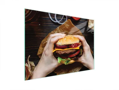 Obrázek produktu pro Skleněné prkénko na krájení 40x30 hamburgerů