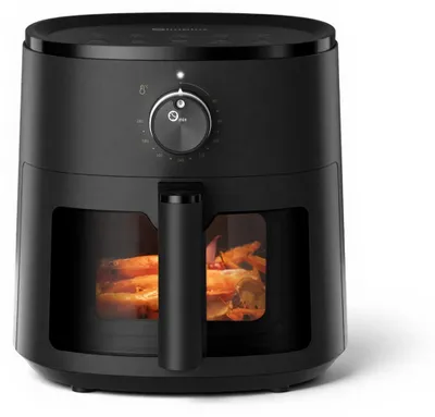 Heißluftfritteuse 1300 W, 5 l, 360° Heißluft, schwarz