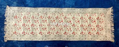 Image de Tapis à motifs vintage, en coton, dimensions 60x180 cm, pour intérieur