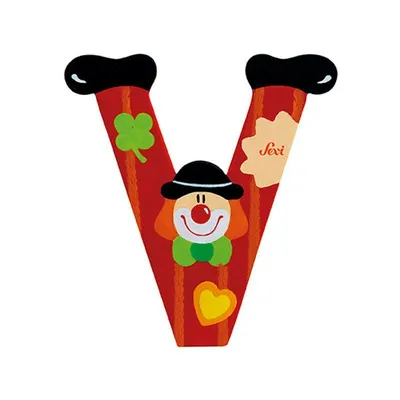 Produktbild von Sevi Buchstabe Clown v: 10 cm (81758)