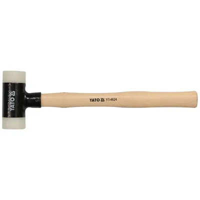 Obrázek produktu pro Yato YT-4624, Kladivo bez zpětného rázu, Polyuretan (PU), Dřevo, Černá, Dřevo, 31,8 cm, 265 g