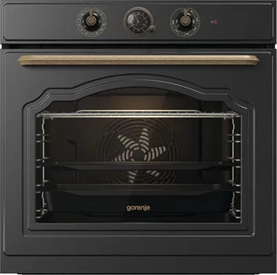 Image de Four encastrable Gorenje BOS67371CLB RAL9005, grand format, four électrique, 77 l, 2300 W, 77 l, 2300 W