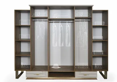Produktbild von Komplette Schlafzimmermöbel Doppelbett Bett Nachttische Beige 4tlg