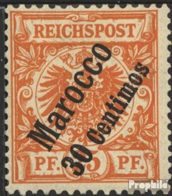 Produktbild von Briefmarken Dt. Post Marokko 1899 Mi 5a mit Falz Aufdruckausgabe