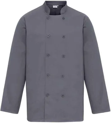 Produktbild von Premier - Kochjacke für Herren  Langärmlig PC6708 (L) (Stahl)