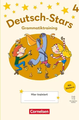 Produktbild von Deutsch-Stars 4. Schuljahr - Grammatiktraining - Ausgabe 2025 - Übungsheft