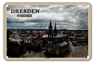Produktbild von Blechschild Städte Dresden Deutschland Altstadt 18x12cm Dekoration