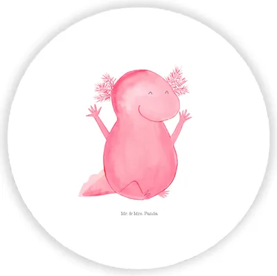 Produktbild von Mr. & Mrs. Panda magnet Axolotl Hurra - Weiß - Geschenk, pinnwand, Zufriedenheit, für magnettafel, Kühlschrankmagnet, Motivation, Spaß, Lurch, Whiteboard, kühlschrank