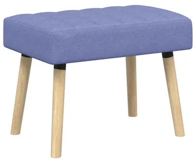 Obrázek produktu pro vidaXL Lavice s prošívaným sedákem, džínově modrá, 60 x 40 x 45 cm, látka