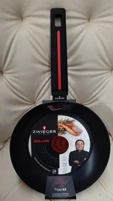 Produktbild von Zwieger RED LINE Traditionelle Pfanne mit Titan-Beschichtung 24cm