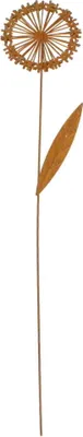 Produktbild von Stecker Pusteblume 3D Metall L 47cm Gartenstecker Blumenstecker Beetstecker, Farbe:rost