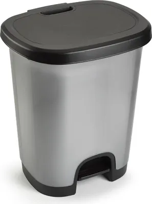 Produktbild von PlasticForte Treteimer - 27L - 38 x 32 x 45 cm - Abfalleimer