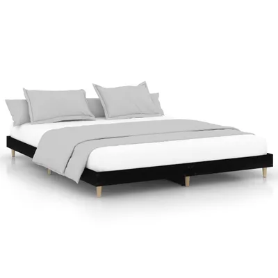 Immagine prodotto di vidaXL Struttura del letto nera 200x200 cm in materiale ligneo