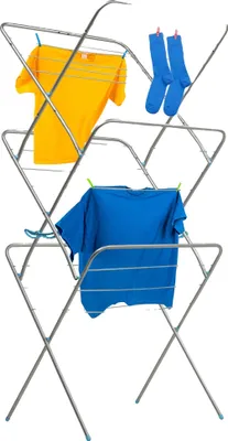Immagine prodotto di Asciugatrice verticale, superficie di asciugatura di 20 m, contiene fino a 12 kg, design compatto, 3 livelli, acciaio verniciato a polvere
