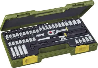 Immagine prodotto di Proxxon Steckschlüsselsatz, Feinmechaniker-Satz mit 1/4"-Umschaltratsche
