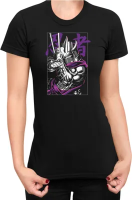 Obrázok produktu pre Dámske Tričko Japan Anime Manga Tnmt Shredder, Lady L / čierna