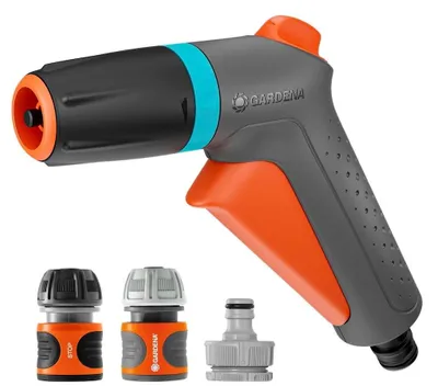 Image de Pistolet de nettoyage multijet Classic + raccord Aquastop – 2 jets avec kit de raccordement complet