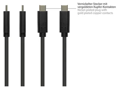 Obrázok produktu pre Good Connections 2831-AC010S Good Connections USB 3.2 Gen.2 Kabel A-USB-C schwarz 1m