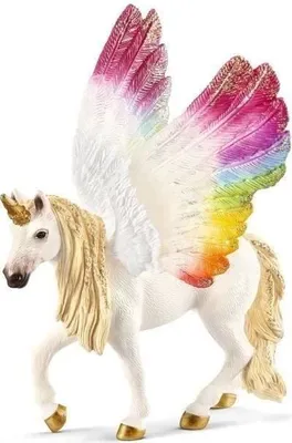 Immagine prodotto di Figurina di unicorno alato arcobaleno, multicolore, 16 x 15 x 18 cm - Schleich 70576 BAYALA