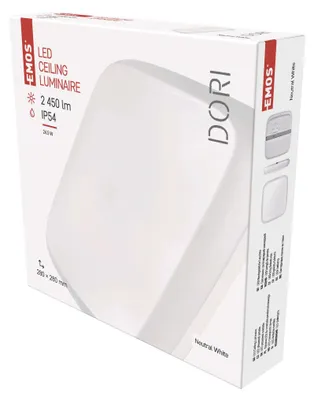 LED svítidlo DORI 28 x 28 cm, 24 W, neutrální bílá, IP54